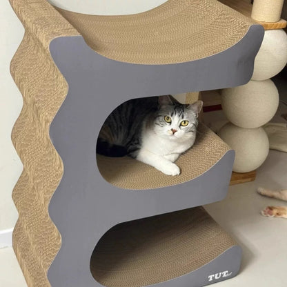 E Cat Scratcher Can Park 3 Cats 80.5*60*35.5cm