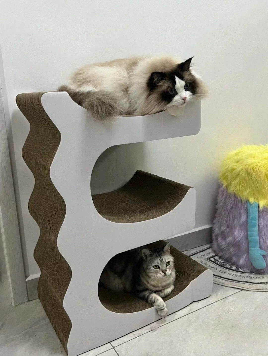 E Cat Scratcher Can Park 3 Cats 80.5*60*35.5cm