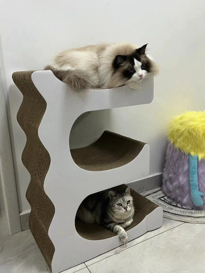 E Cat Scratcher Can Park 3 Cats 80.5*60*35.5cm