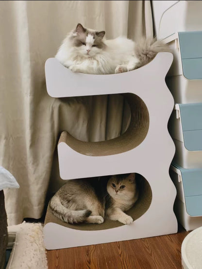 E Cat Scratcher Can Park 3 Cats 80.5*60*35.5cm
