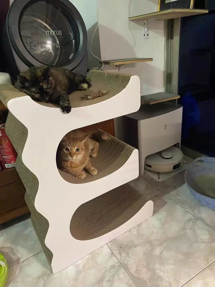 E Cat Scratcher Can Park 3 Cats 80.5*60*35.5cm