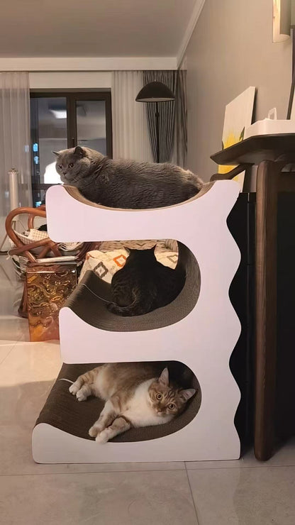 E Cat Scratcher Can Park 3 Cats 80.5*60*35.5cm