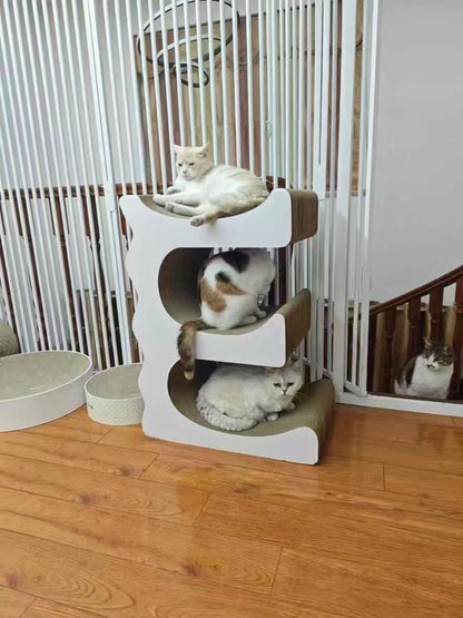 E Cat Scratcher Can Park 3 Cats 80.5*60*35.5cm