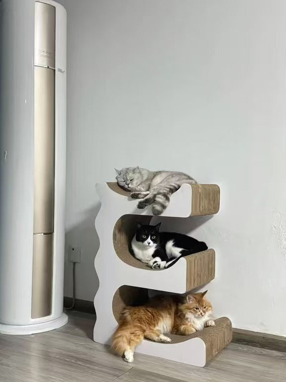 E Cat Scratcher Can Park 3 Cats 80.5*60*35.5cm