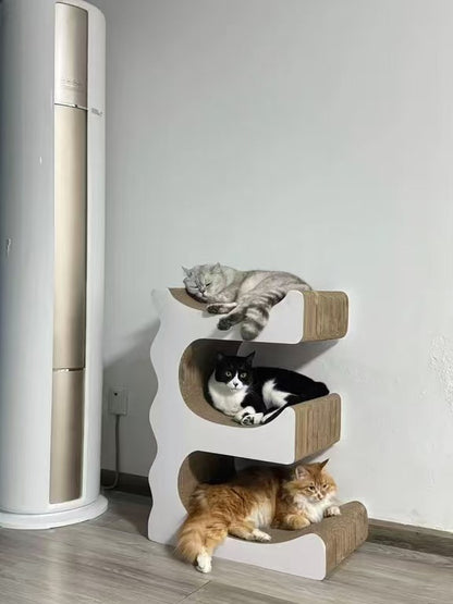 E Cat Scratcher Can Park 3 Cats 80.5*60*35.5cm