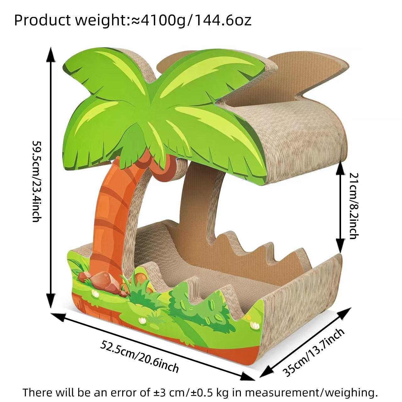 Coconut Tree cat scratcher 52.5*35*59.5cm